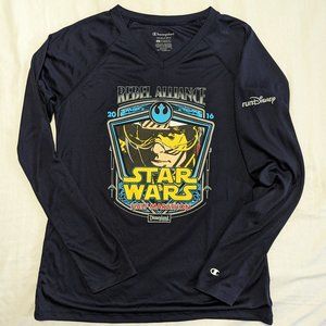 Champion Run Disney Star Wars Half Marathon Double Dry Long Sleeve Shirt
